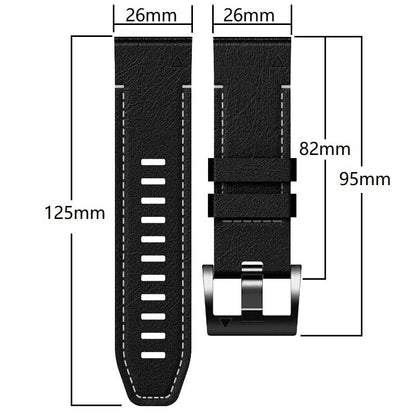 Garmin QuickFit Rubber With Leather Band